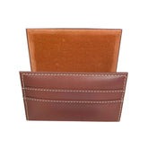 Rustic (Sienna) Brown Leather Letter Holder